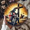 Croce Crociata Metallo Arte da Parete Segno Vintage Cavaliere Templare Decorazione Casa
