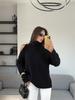 2026 Fall Winter Off Shoulder Sweater Women Loose Fit Solid Color Slouchy Knit Top
