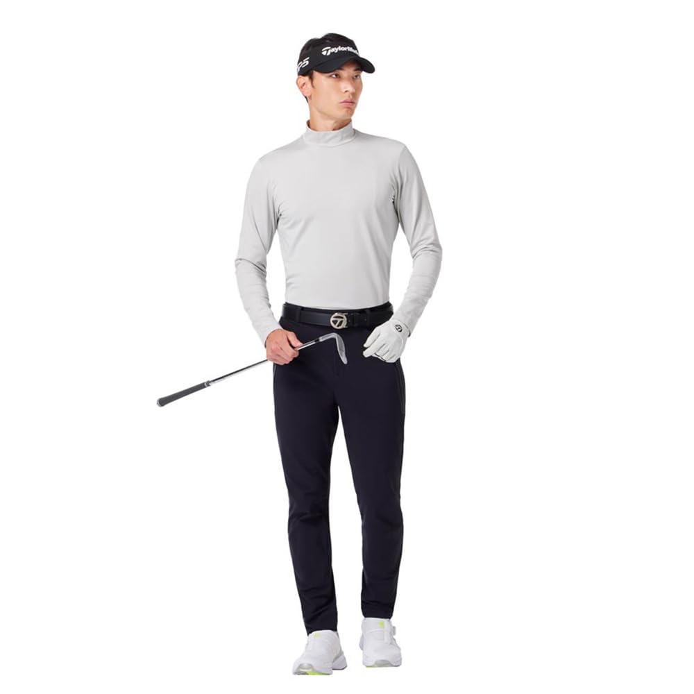 TaylorMade Windblock L/S Mock, Light Gray, Size L, Men's, 2024FW UN333