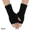 Knitted Fingerless Ladies Gloves Warm Hand Warmer Classic Finger Fingerless Gloves  for Women