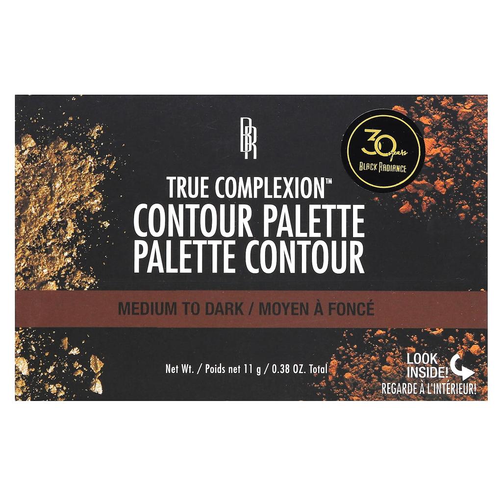 Black Radiance True Complexion, Konturpalette, 8321 Mittel~Dunkel, 11g (0,38 Unzen)