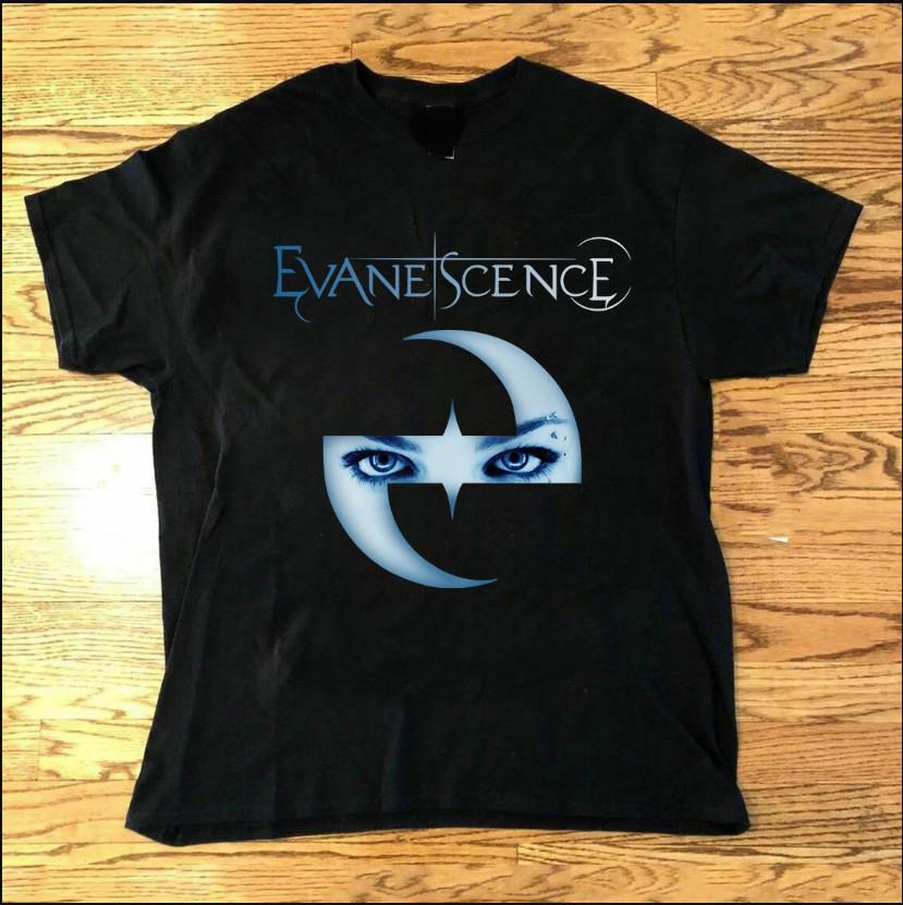 Футболка Rock Band Evanescence Для Мужчин Женщин Футболка Все Размеры S-5XL Унисекс Футболка XXXL