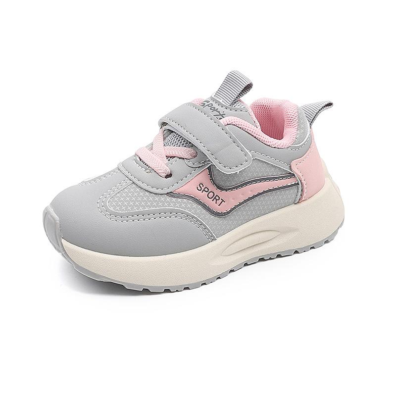 Children's sports shoes 2025 spring and autumn boys solid-soled running shoes lightweight girls soft-soled casual shoes baby shoes
