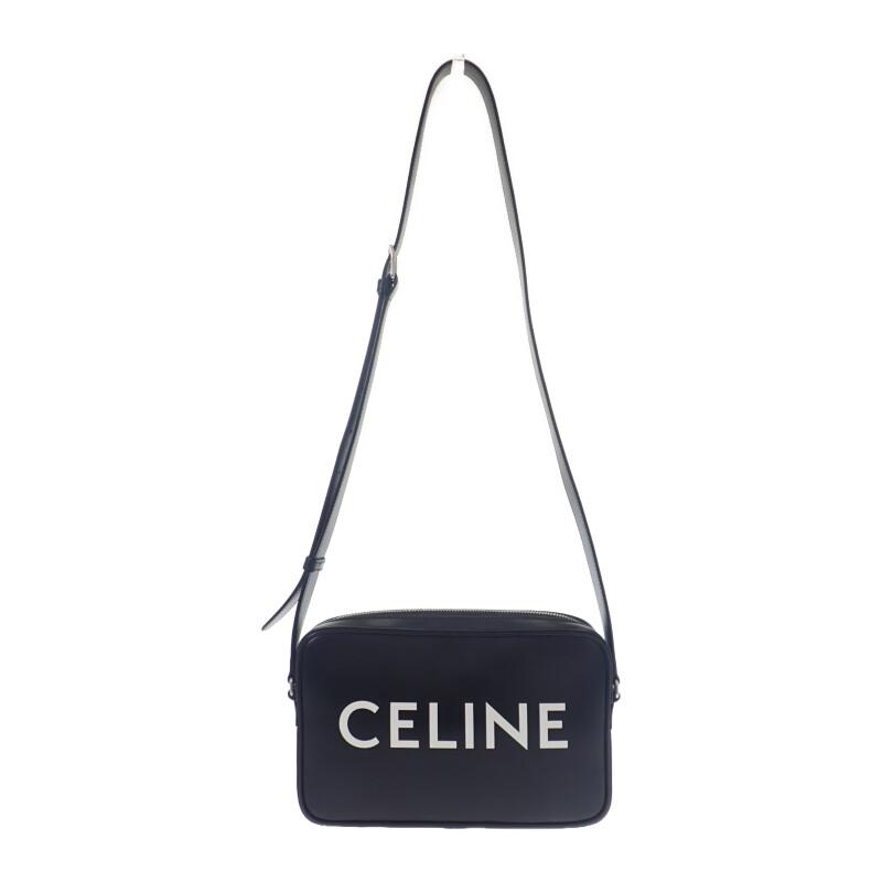CELINE  194503DOT.38SI Shoulder Bag Black Calfskin Women