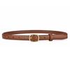 Women's Fashion Leather Belt - Slim, Versatile Pin Buckle for Jeans