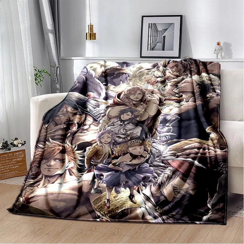 2025 New Style Cartoon Record of Ragnarok Anime Blanket,Soft Throw Blanket for Home Bedroom Bed Sofa Travel Picnic Cover Kids