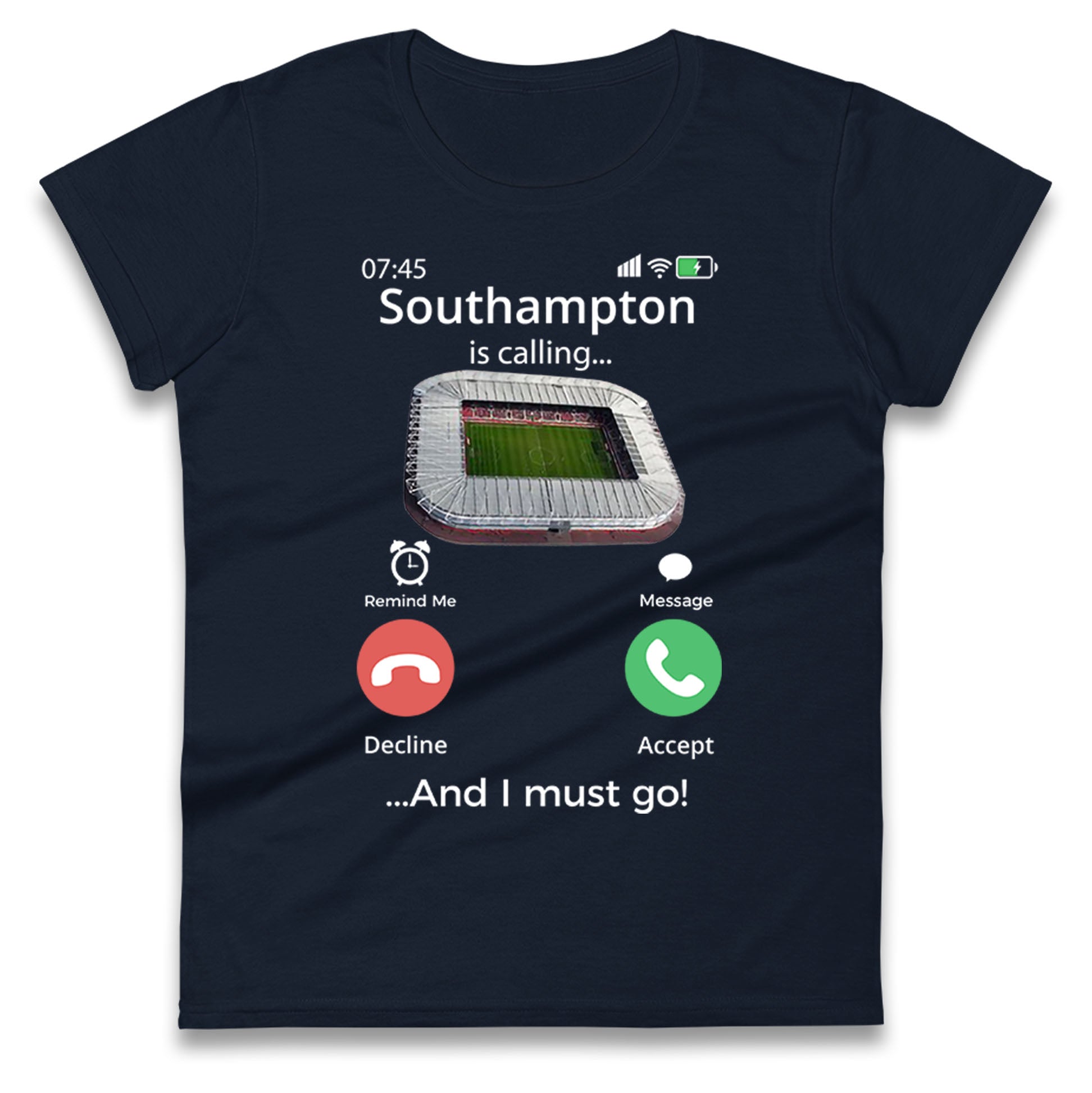 Southampton Football Womens T Shirt Mens Tops Tees Unisex Southampton Is Calling Top 4XL