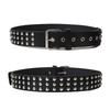 Wide Belt Y2K Leather Belt Jeans Decor Punk Waistband Fashion Rivet Waist Belt  Party