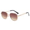 New small frame square sunglasses European and American personalized metal hollow sunglasses trendy street glasses s