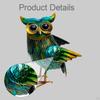 Animal Figure, Owl Statue, Easy to Use, DIY Metal Sculpture, Decoration, Sturdy Landscape Ornament,