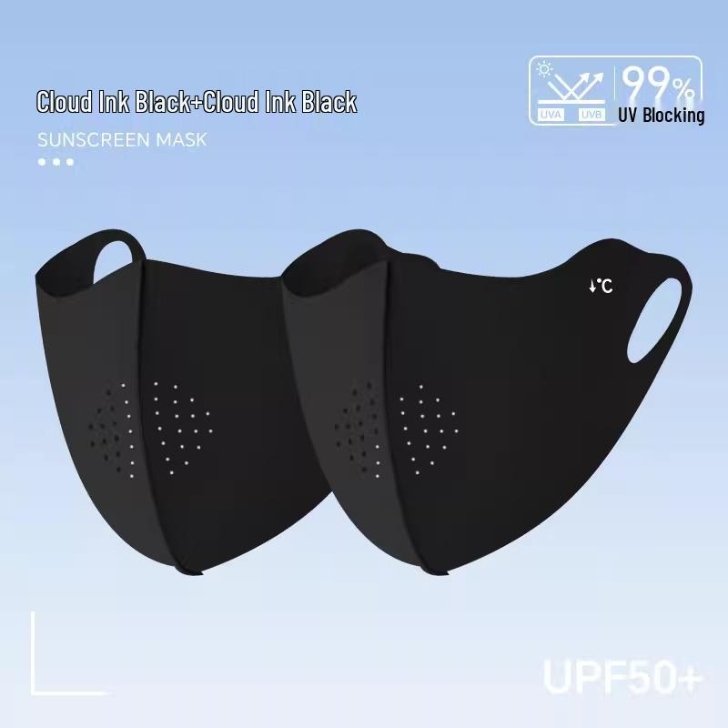 

Унисекс Дышащая Защищающая от УФ-лучей Маска для лица от солнца из ледяного шелка с защитой для глаз