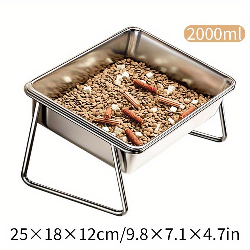 

KEMORELA 2л Большая миска для корма для собак Миска для собак против опрокидывания Миска для корма для собак из нержавеющей стали Питьевая интегрированная Большая собака Товары для домашних животных