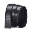 Men'S Headless Alligator Pattern Automatic Buckle Belt Casual Belt Strip Bare Business Double Card Slot Belt
