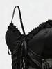 Gothic Satin Lace Bustier Camisole Top
