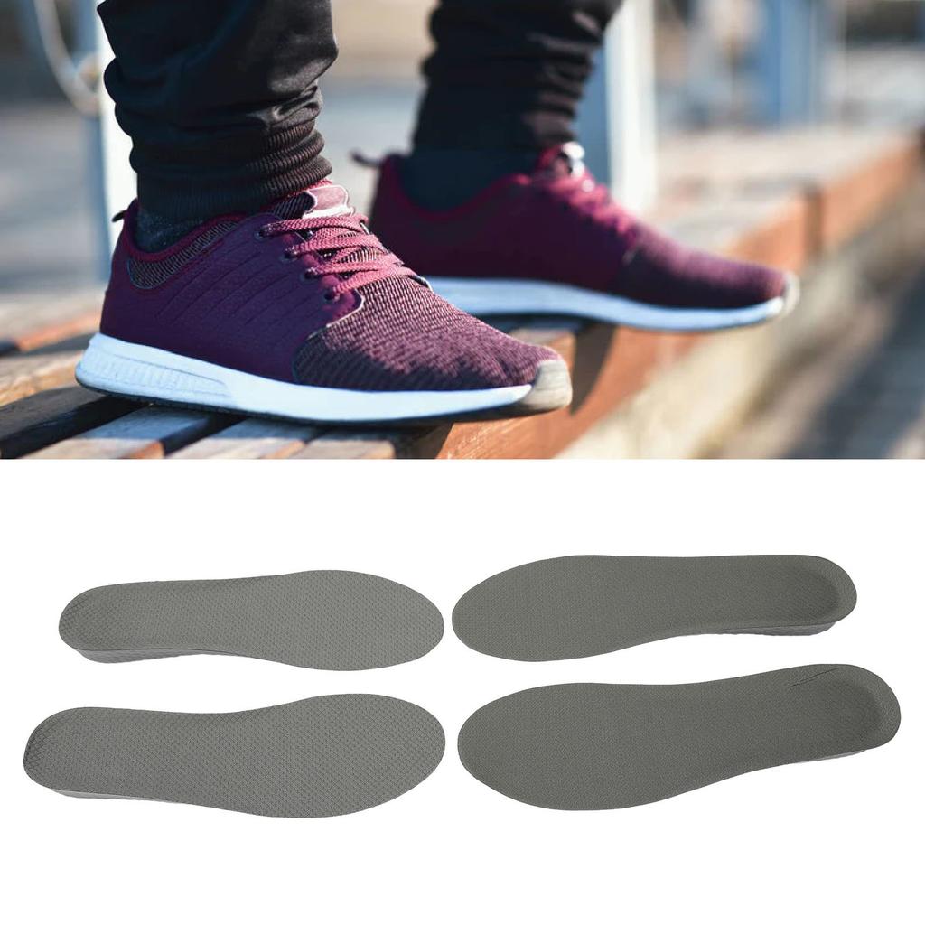 Height Increase Insole Soft Elastic Shock Absorbing Breathable Casual Pressure Resistant Shoe Lift Inserts for Men Women