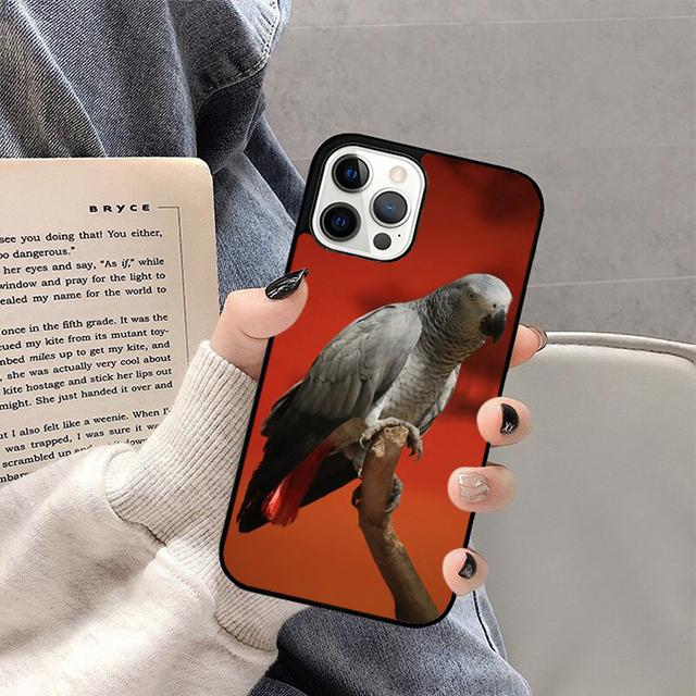 African Grey Parrot Phone Case For iPhone 17 Air 16 15 14 13 12 Pro Max Plus Max Cover Shell coque