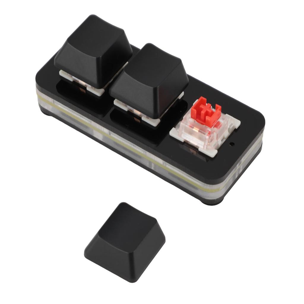3 Key Keypad USB Mechanical Gaming Keyboard RGB Customized Programmable Keypad with Red for Work
