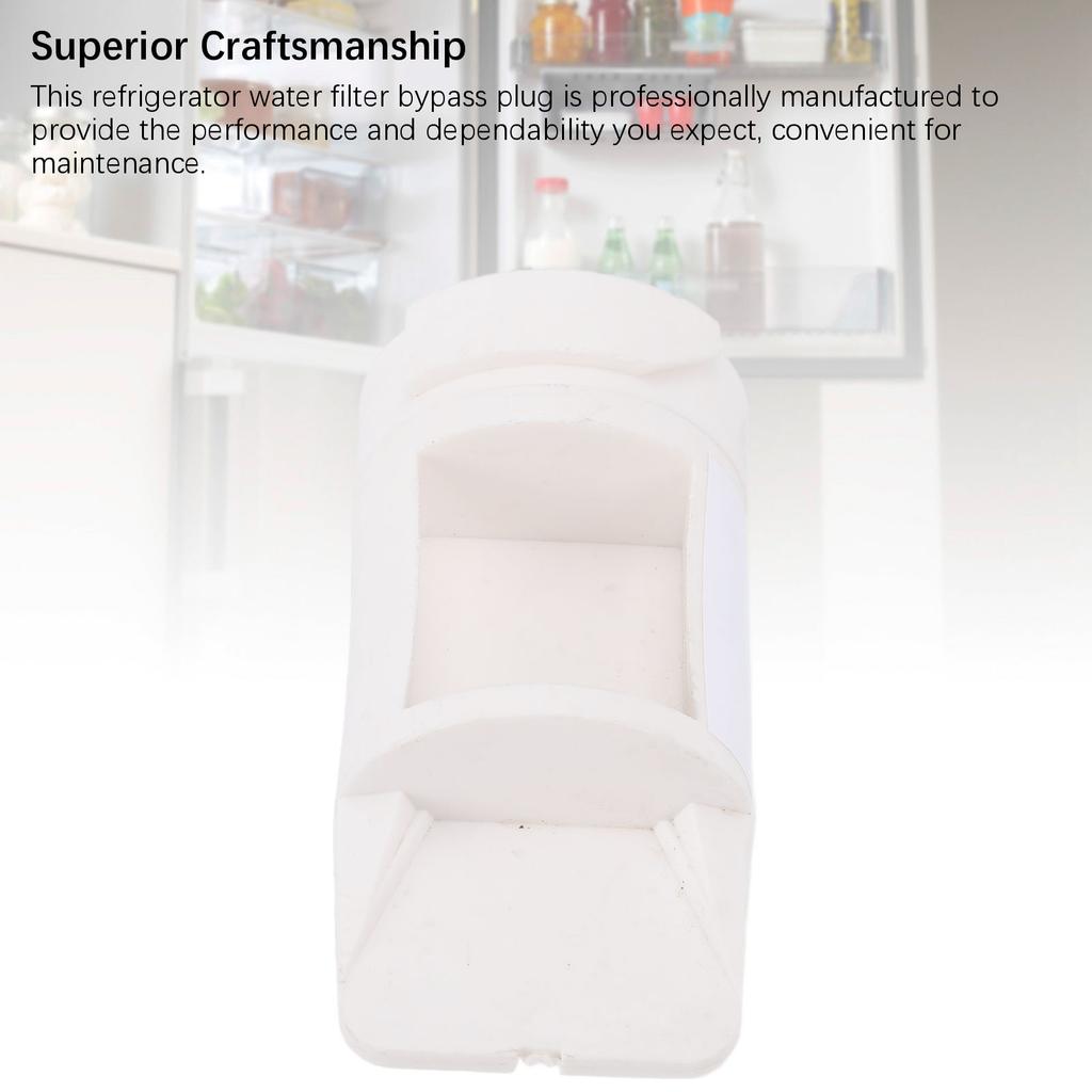 WR17X33825 Refrigerator Water Bypass Plug ABS Fridge Water Filter Bypass Plug for Replacement