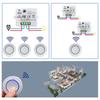 RF 433MHz Wireless Remote Control Light Switch 220V 110V 10A Relay Receiver Mini Round Button Wall Panel Switch For LED Lamp