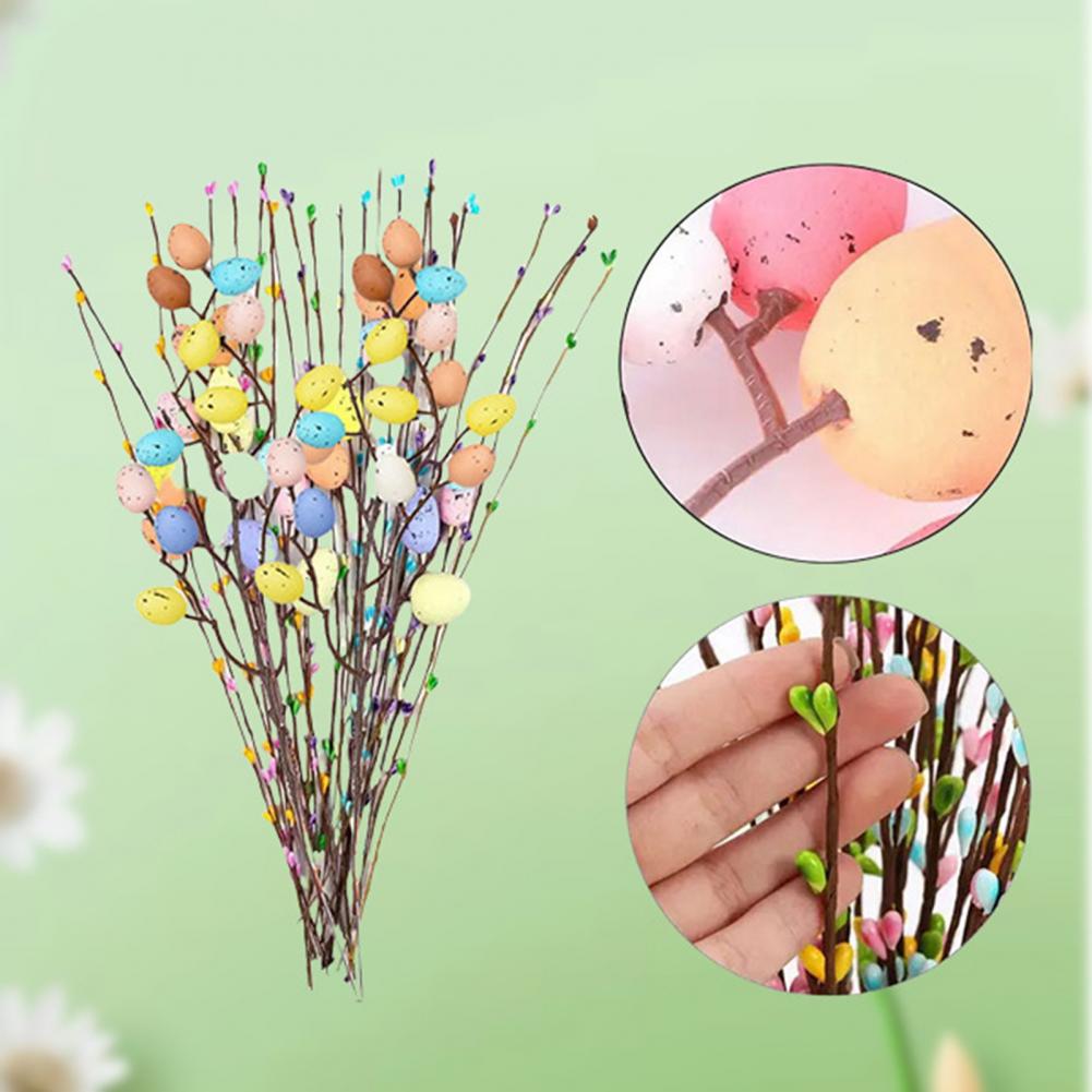 Pastel Easter Egg Decorations Easter Egg Floral Arrangement Easter Floral Arrangement Set with Artificial Egg for Decoration