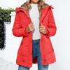Women's  Solid Color Hooded  Acket Cotton Jacket