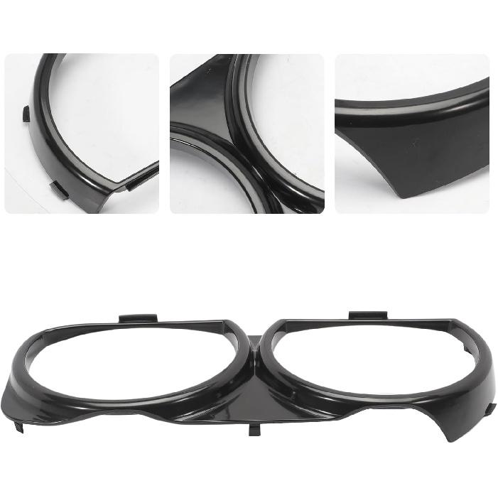 Headlight Lamp Bezel Trim Fits for 2015-2021 Challenger 68259052AB, 68259053AB, CH2511101, CH2510101 Left and Right Side