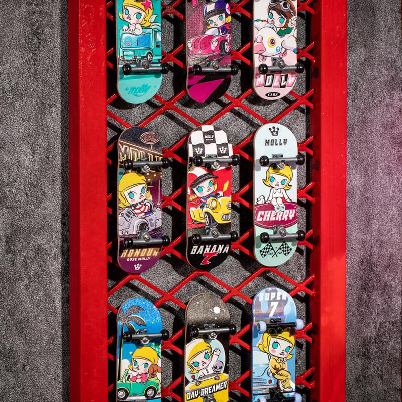 New POP MART MOLLY Magic Kaká Collection Fingerboard Mystery Boxes Single Blind Box/whole Box 9 Pcs 210900269