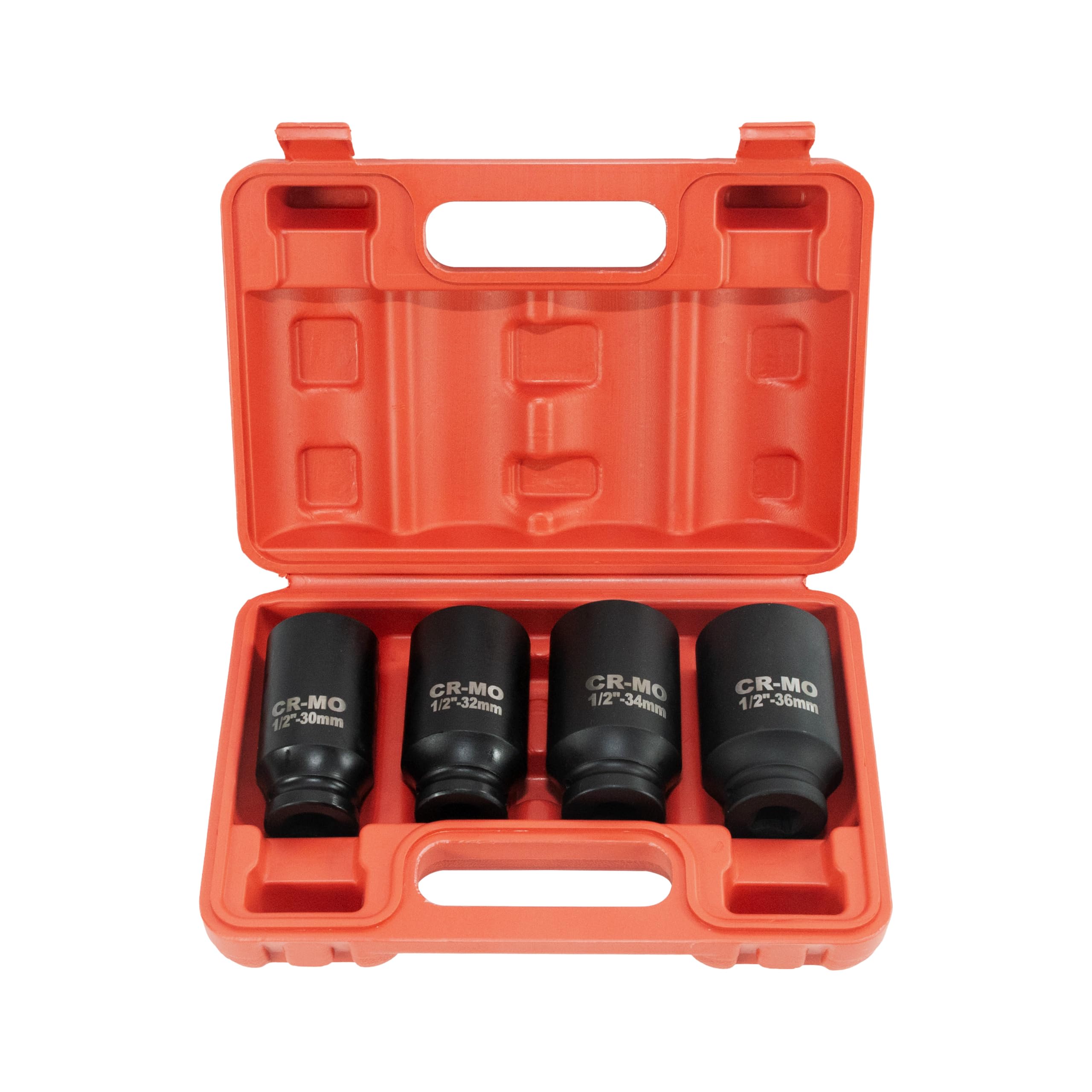 

Ударная головка GOODRIG двенадцатигранная, хром-молибденовая, для велосипедов и деревообработки, набор из 4 штук 1/2 дюйма, 30 мм/32 мм/34 мм/36 мм, сталь высокой твердости,