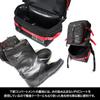 [Dress] Large Size Fishing Backpack, Disaster Preparedness, Expandable, Waterproof, Fishing Tackle Bag, Rod Holder, Men's Large Capacity Backpack, Bla