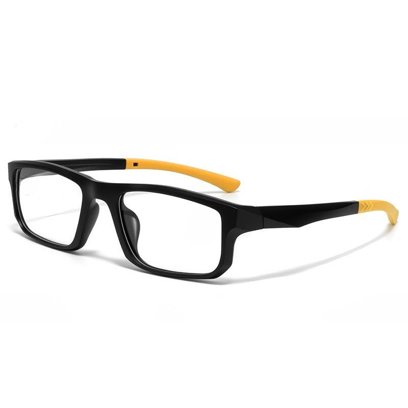 Fashion Square Sports High Definition Anti Blue Light Reading Glasses for Men and Women Wavy Line Full Frame Presbyopia Eyeglasses