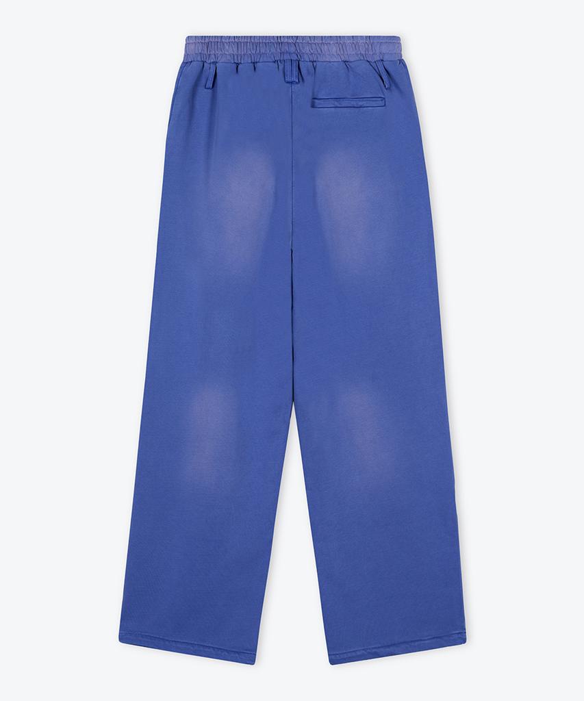 Weseuken [Unisex] Washed Loose Sweat Pants (Blue)