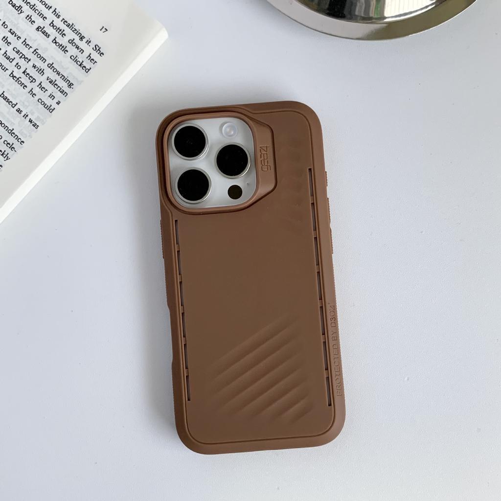 Applicable To Apple 16PROMAX Breathable Hole Magnetic Suction Phone Case Cooling IPhone 15 Simple Anti-fall 14 Protective Case