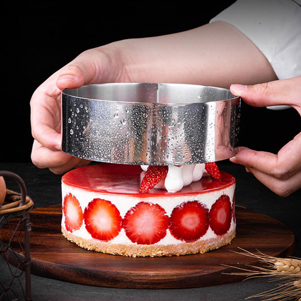Round Cake Rings Cake Baking Mold Stainless Steels Dessert Rings Pastry Mould Dessert Baking Tool NonStick Mousse Mold