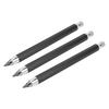 3Pcs Mechanical Carpenter Pencil 5.6mm Scribing Tool Marker Set Kit for Woodworking Black
