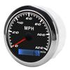 GPS Zeiger Tacho 120 MPH IP67 Wasserdicht Edelstahl Universal für Auto LKW Boot