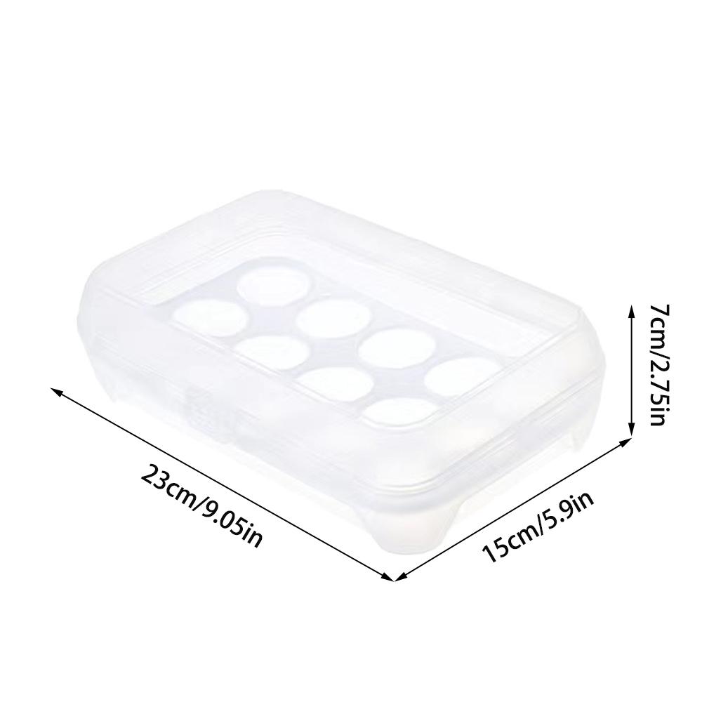 

15-секционный холодильник для яиц, коробка для свежего хранения, пластиковый переносной ящик для хранения продуктов, прозрачный лоток для яиц, коробка для хранения белый