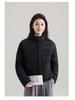 Women’s Short Quilted Stand Collar Windproof Warm Winter Jacket