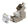 Jack Keystone Cat6A Cat7 Tipo Sin Herramientas Rj45 Stp Cat7 Módulo de Aleación de Zinc Adaptador Acoplador Para 22 A 26 Awg