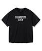 GRANDIOSITY Crew Logo Oversized Short Sleeve T-Shirt (Black)