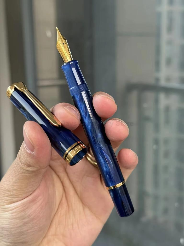 New ADMOK M800 Acrylic Piston Fountain Pen BOCK/Schmidt Soft Smooth No.6/35# Nib Inking Copy Students Writing Gift Pen