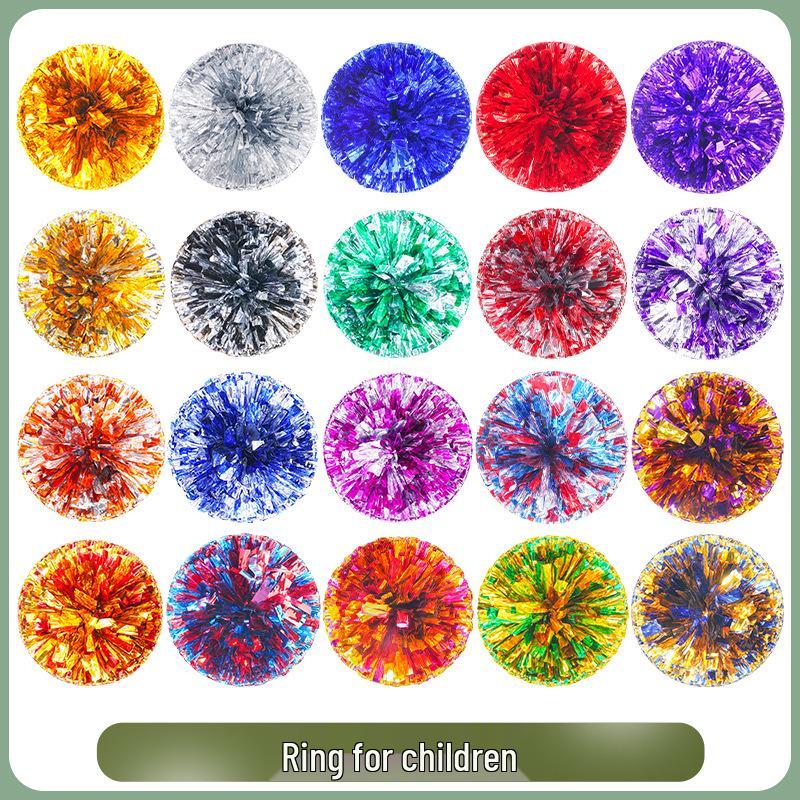 Cheerleading Dance Flower Pom-Poms - Handheld Colored Performance Props
