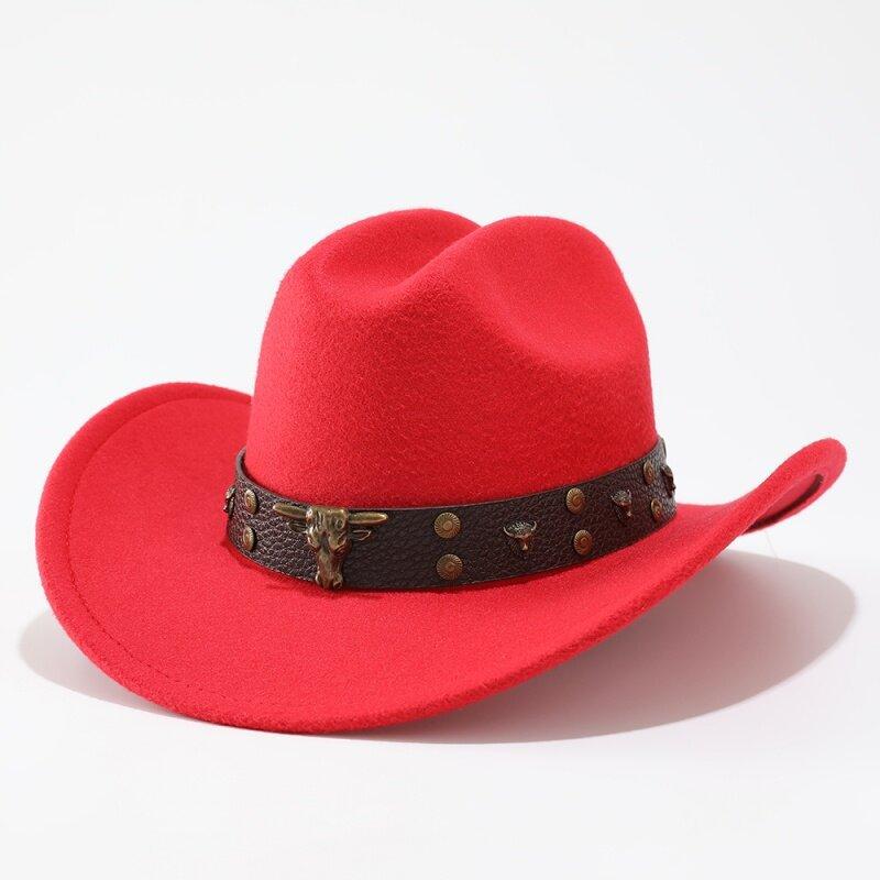 Western Spring and Summer Men and Women Couples Cowboy Hat Big Edge Top Hat Bucket Hat Sun Protection Hat Jazz Hat