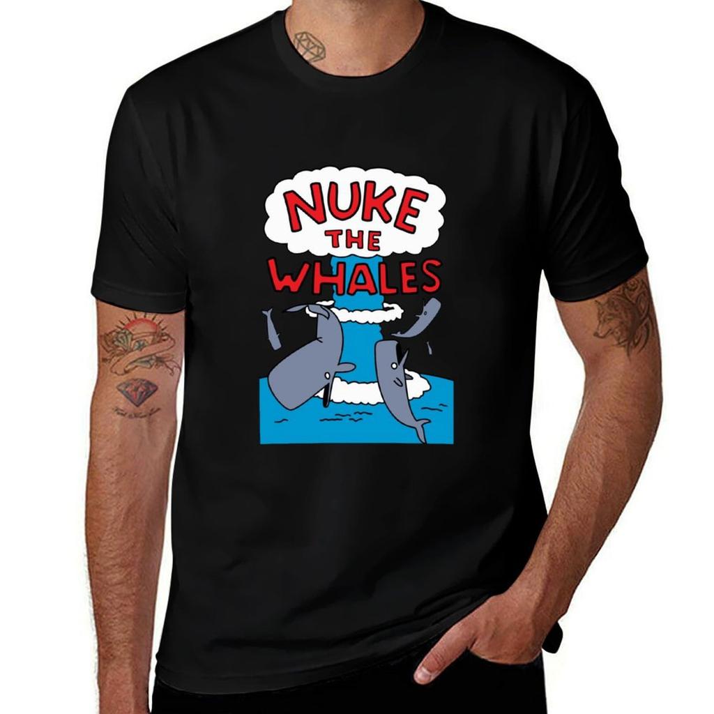 Nuke The Whales T-Shirt Work Outdoor T-Shirt for Men