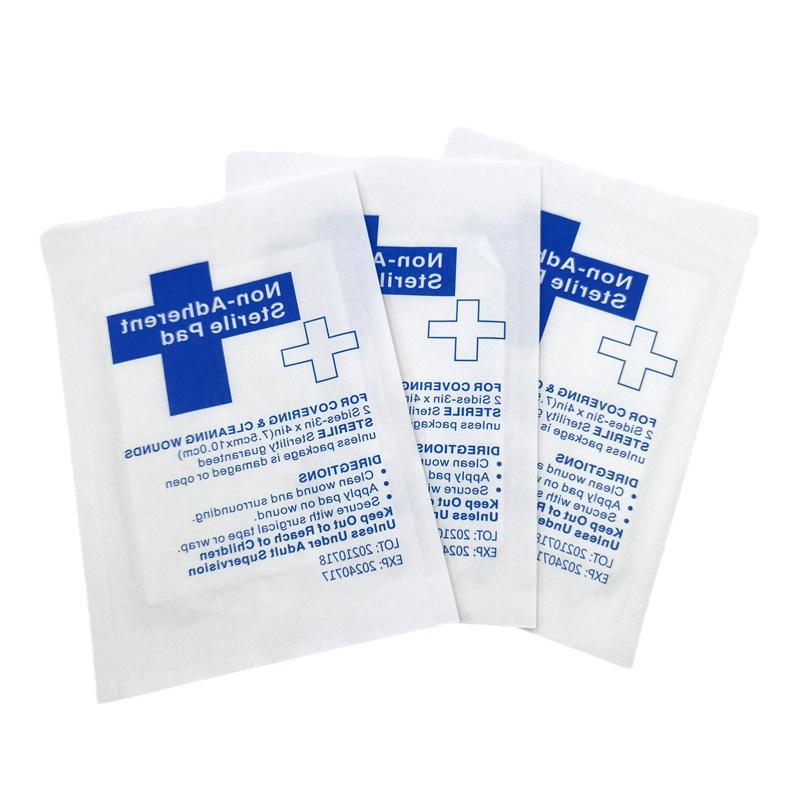 First Aid Kit Accessories: Non-Stick Absorbent Pads and Band-Aids for Wounds