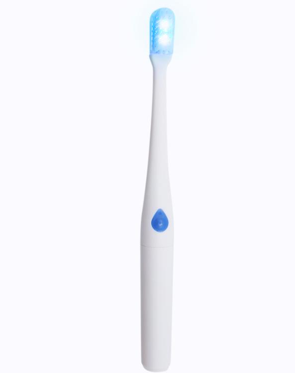 Blue LED 460-465nm Optical Toothbrush | Micro-Vibration Teeth Whitening, NOT Ultrasonic, IPX6 Waterproof | 2mins Timer|