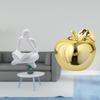 Abstract Thinker Fruit Sculpture Ceramic Figurine Decoration for Tabletop Living Room Shelf Office