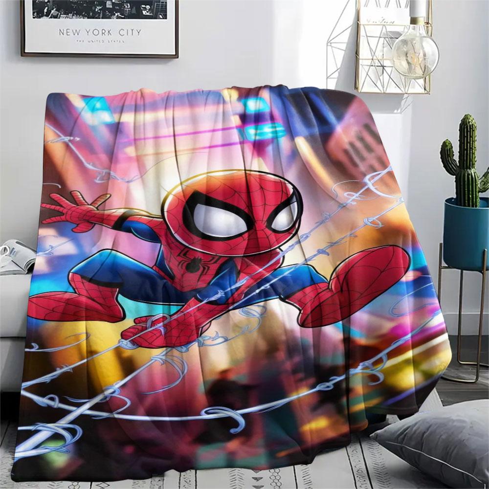 Spider-Man Patterned Comfortable Blanket. Super Soft Fleece, Soft, Comfortable, and Lightweight.Suitable As a Gift