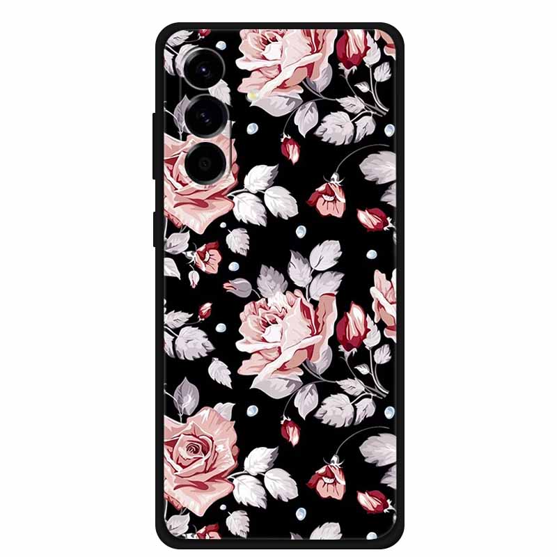 Custodia per Telefono per Samsung Galaxy S26 Custodia Nera in Silicone TPU Cover Posteriori per GalaxyS26 S 26 Custodia SamsungS26 Morbidi Paracolpi Protettivi