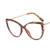 Cat Eye Glasses Metal Frame Blue Light Blocking TR90 Brand Designer Eyewear New Trend Gradient Color Frame Reading Eyegalsses