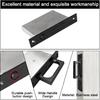 Pocket Door Edge Pull - Sliding Door Pull Handles Hardware,Pockets Hidden On The Side Pop-up Door Handles,Pull Ring Is Larger and Easier To Use Black